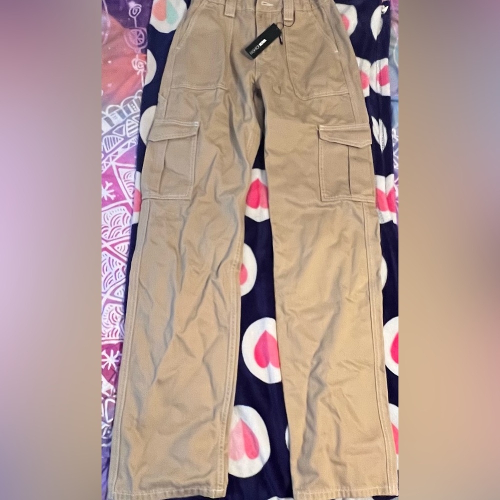 Tall khaki cargo pants fashion nova
